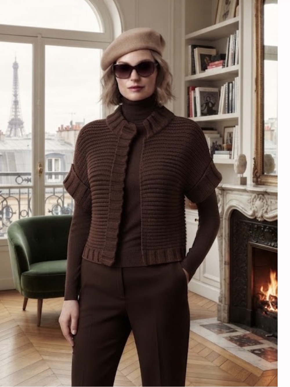 Max Mara pure virgin wool chunky knit sweater